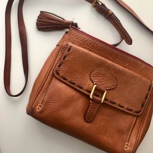 SOLD————-Dooney and Bourke Brown Crossbody Bag